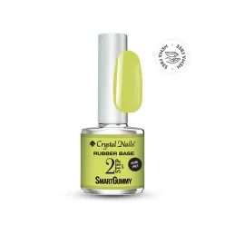   Crystal Nails 2S HEMA Free SmartGummy Rubber base gel - Nr24 Neon Yellow 8ml 119040