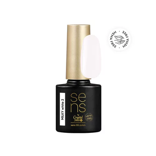 Crystal Nails SENS HEMA Free 3G Polish - Milky White_2 4ml 118749