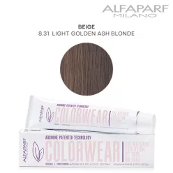   Alfaparf Colorwear hajszínező 60ml 8.31 világos arany hamu szőke