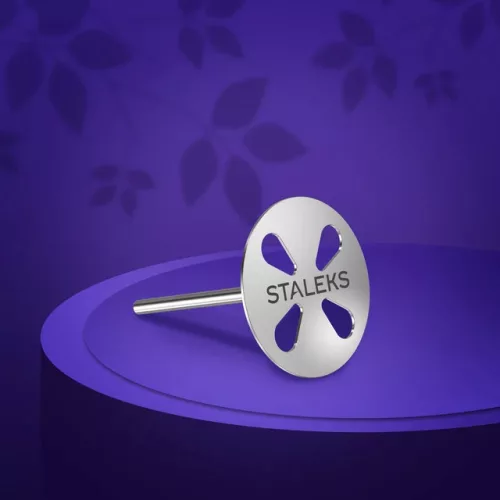Staleks Pedikűr korong szett 5db eldobható reszelőfejjel 25mm (180-as szemcseméret) PDLset-25