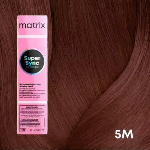 Matrix Super Sync ammóniamentes féltartós hajszínező 90ml  5N