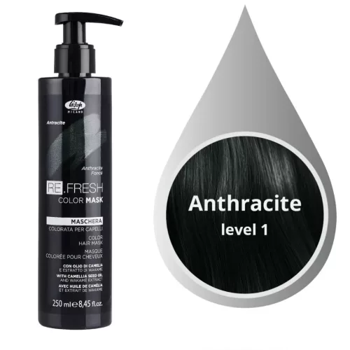 Lisap refresh color színező maszk 250ml Anthracite