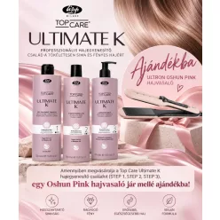   Lisap Ultimate K Tartós Hajegyenesítő Szett + AJÁNDÉK Oshun Pink Hajvasaló