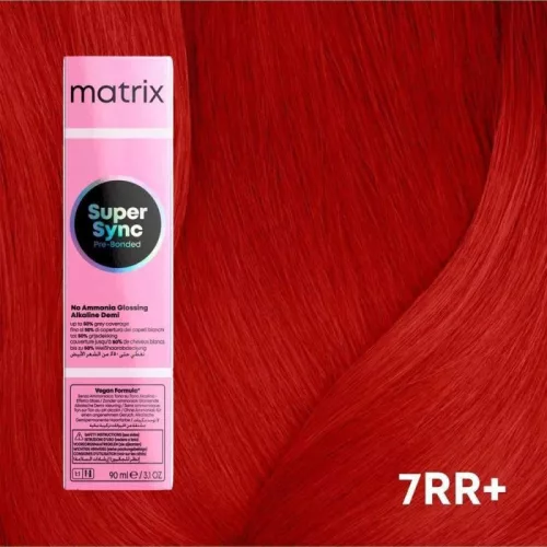 Matrix Super Sync ammóniamentes féltartós hajszínező 90ml 7RR+