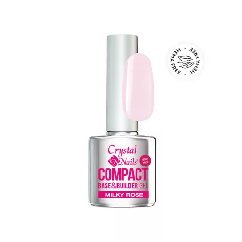 Crystal Nails Compact Base gel HEMA Free - Milky rose 8ml 118991