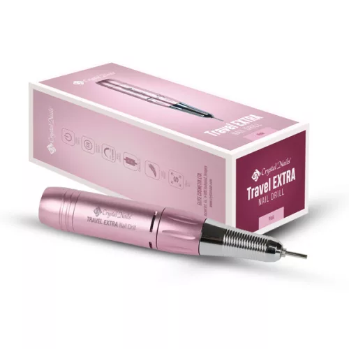 Crystal Nails Travel Extra Nail Drill csiszológép - Pink 