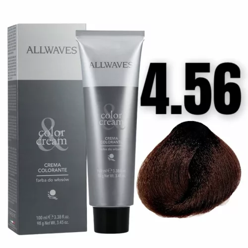 Allwaves Color&Creme hajfesték 100ml 4.56