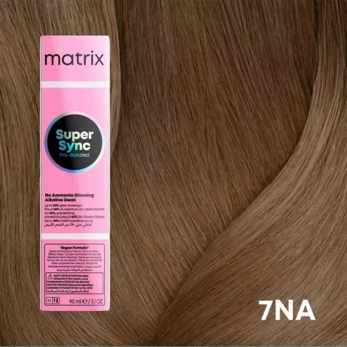 Matrix Super Sync ammóniamentes féltartós hajszínező 90ml 7NA