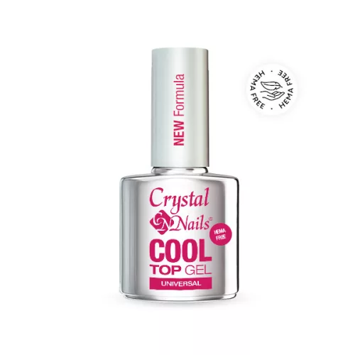  Crystal Nails Cool Top Gel HEMA Free Universal - New Formula 13ml 118998