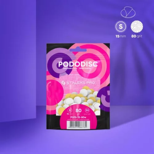 Staleks Pododisc öntapadó pedikűr csiszolókorong 50db-os S 80 szemcseméret PDF-15-80w