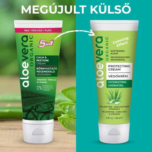Aloe Vera Organic Bőrnyugtató, regeneráló védőkrém 100ml