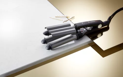 BaByliss PRO Titán-Turmalin bevonatú tripla hajsütővas