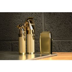 BaByliss PRO Double Foil fém borotva arany