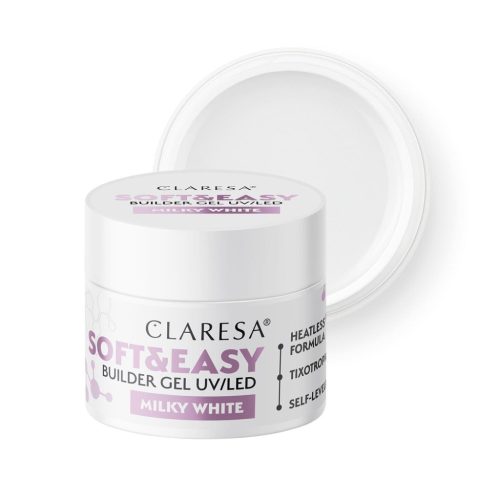 CLARESA Soft&Easy Builder Gél 45g TPO FREE - Milky White