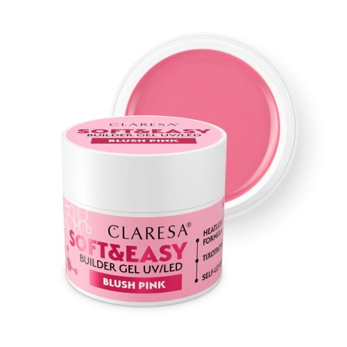 CLARESA Soft&Easy Builder Gél 45g TPO FREE - Blush Pink