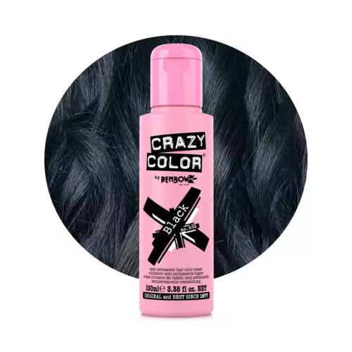 Crazy Color  hajszínező 100 ml 030 Black