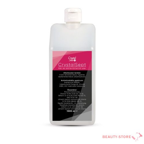 CrystalSept KÉZ- ÉS BŐRFERTŐTLENÍTŐ UTÁNTÖLTŐ 1000ML KUPAKOS