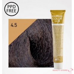   DESIGN LOOK – Color Lux PPD mentes krémhajfesték 4.5 Közép Barna Mahagóni