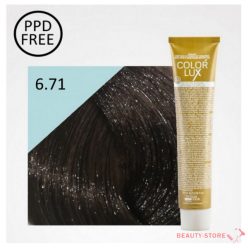   DESIGN LOOK – Color Lux PPD mentes krémhajfesték 6.71 Sötét Szőke Hideg Csokoládé