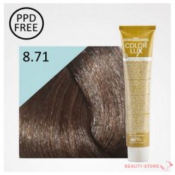   DESIGN LOOK – Color Lux PPD mentes krémhajfesték 8.71 Hideg Mogyoró Csokoládé