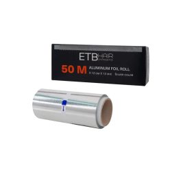   ETB Eldobható Alumínium Fólia 50m x 12cm 12 Mikron Vastagságú Tekercs