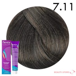   Fanola Color Hajfesték 100ml 7.11 Intenzív hamvas középszőke