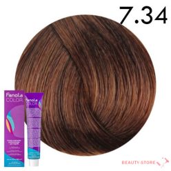 Fanola Color Hajfesték 100ml 7.34 Közép szőke arany réz