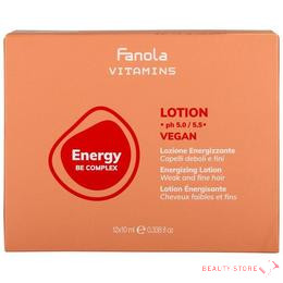 Fanola Vitamins Energy - Hajhullás elleni tonik-ampulla 12x10ml