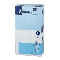 Ambulex Nitryl vizsgáló kesztyű púdermentes - 100db - L