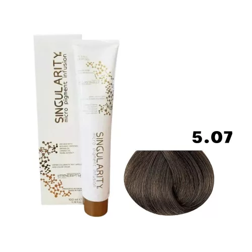 Imperity Singularity hajfesték 100ml 5.07 Világos Barna - Természetes Hűvös Matt