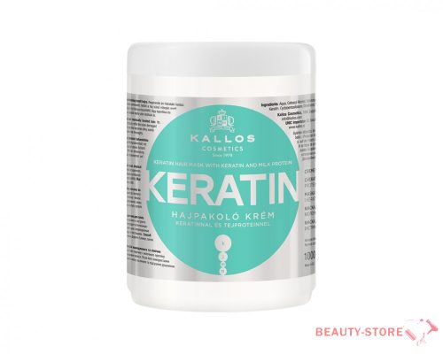 KALLOS KJMN KERATIN HAJPAKOLÓ KRÉM KERATINNAL ÉS TEJPROTEINNEL 1000ml 