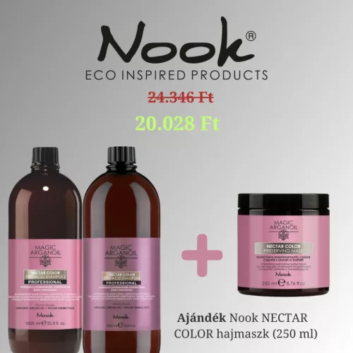 Nook Nectar Color Színmegőrző Profi Csomag + Ajándék Hajmaszk