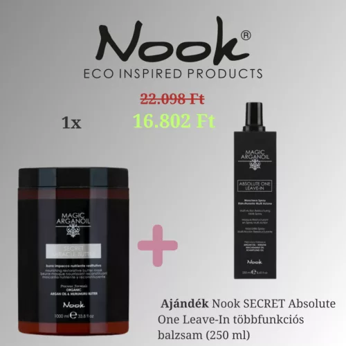 Nook Secret Miracle Butter Intenzív Regeneráló Csomag + Ajándék Absolute One Balzsam