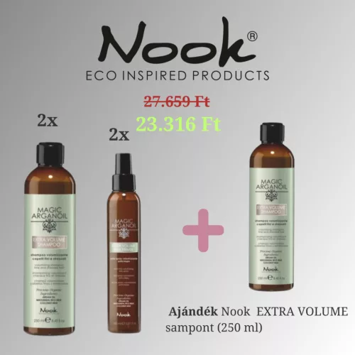 Nook Extra Volume Dúsító Csomag + Ajándék Sampon