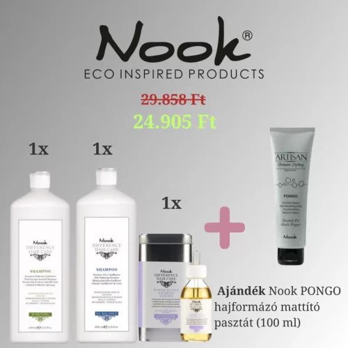 Nook Fejbőregyensúly Profi Csomag + Ajándék Pongo Mattító Paszta