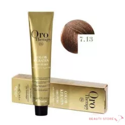   Fanola Oro Therapy Ammóniamentes Hajfesték 100ml 7.13 Közép bézs szőke