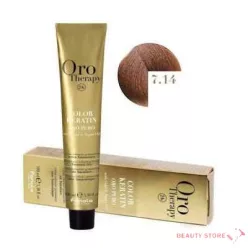   Fanola Oro Therapy Ammóniamentes Hajfesték 100ml 7.14 Mogyoró