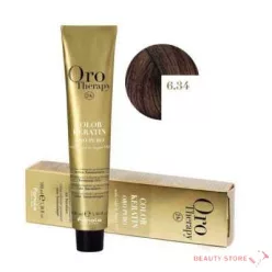   Fanola Oro Therapy Ammóniamentes Hajfesték 100ml 6.34 Sötétszőke arany-réz