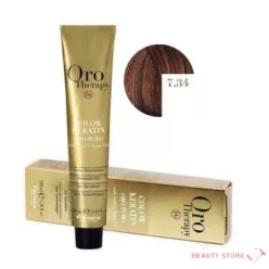   Fanola Oro Therapy Ammóniamentes Hajfesték 100ml 7.34 Középszőke arany-réz