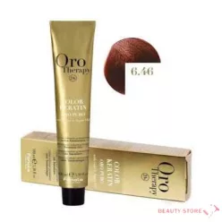  Fanola Oro Therapy Ammóniamentes Hajfesték 100ml 6.46 Sötét szőke réz-vörös