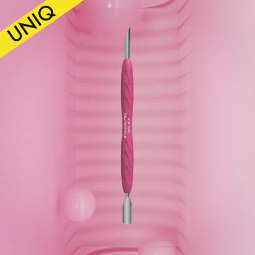 Staleks Manikűr feltoló Gummy szilikon nyéllel UNIQ 10 TYPE 2 (lekerekített, keskeny és ferde tolóka) PQ-10/2