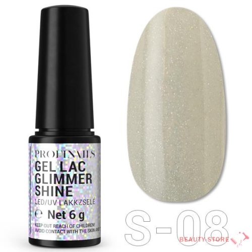 Profinails Glimmer Shine lakkzselé 6ml S-08