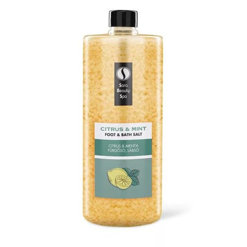 Sara Beauty Frissítő Fürdősó és Lábáztató Só - Citrus és Menta - 1320g