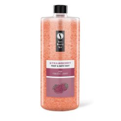   Sara Beauty Frissítő Fürdősó és Lábáztató Só - Eper - 1320g