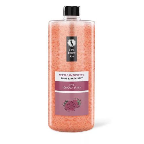 Sara Beauty Frissítő Fürdősó és Lábáztató Só - Eper - 1320g
