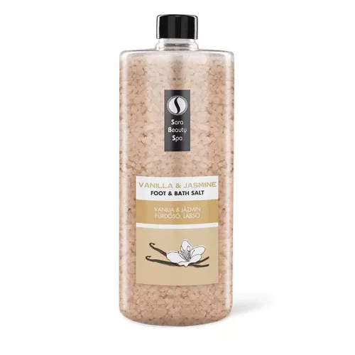 Sara Beauty Relaxáló Fürdősó és Lábáztató Só - Vanília és Jázmin - 1320g