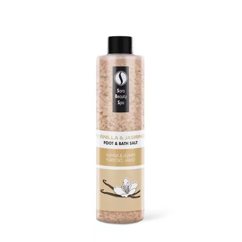 Sara Beauty RELAXÁLÓ FÜRDŐ- ÉS LÁBÁZTATÓ SÓ VANÍLIA & JÁZMIN - 330G