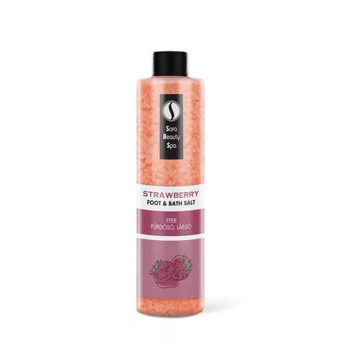 Sara Beauty Frissítő Fürdősó és Lábáztató Só - Eper - 330gr