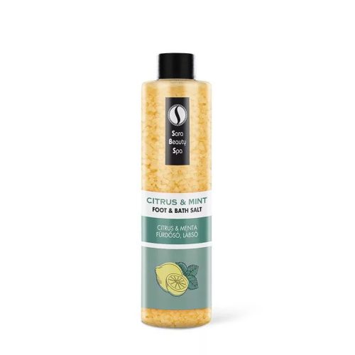 Sara Beauty Frissítő Fürdősó és Lábáztató Só - Citrus és Menta - 330gr