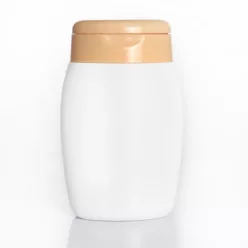 Flakon fehér, barack színű kupakkal 100ml
